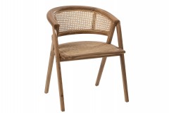 ARMCHAIR BOLD TEAK RATTAN - CHAIRS, STOOLS